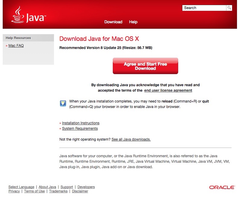 java software for mac free download